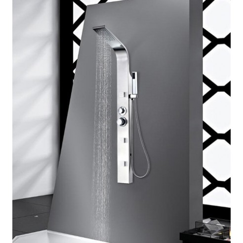 Panel ducha gat sacre ac.inox. sat. ducha top y ducha manual 3 jet hidro