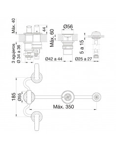 FV 295/L2 CR EPUYEN JUEGO GRIFERIA BIDET