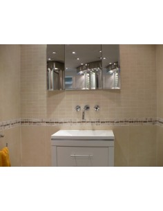 Reflejar espejo triptico rectangular bisel 78x60 cm. (esp13.03)