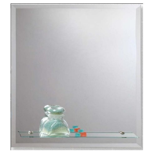 REFLEJAR ESPEJO RECTANGULAR BISEL C/REPISA 40X60 CM. (ESP07.04)