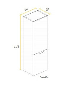 BUONA CIMA ARMARIO COLGAR PVC OLIVA 0.40 